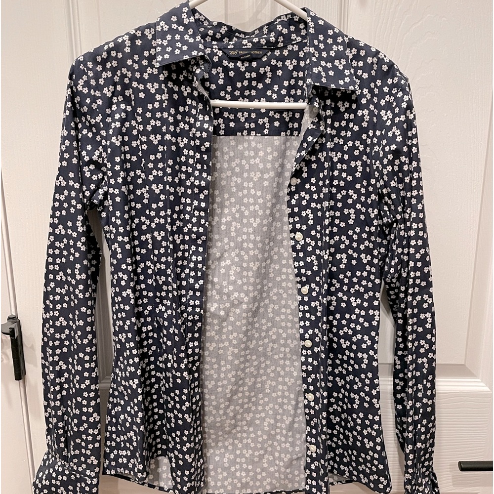 Brooks Brothers Navy Blue button down